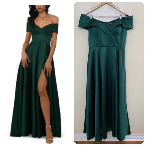 xscape satin gown